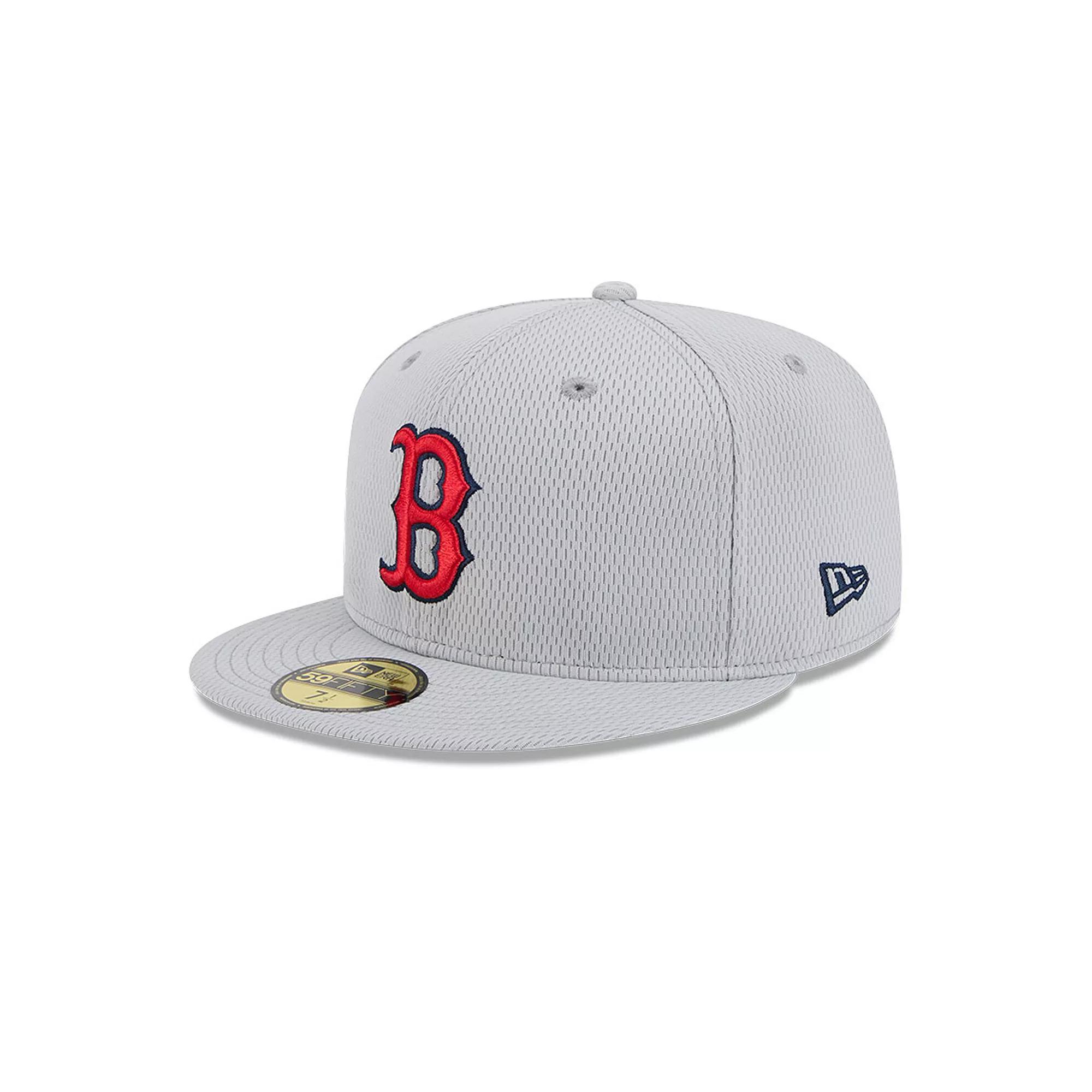 Men's New Era Gray Boston Red Sox 2025 MLB Clubhouse 59FIFTY Fitted Hat,  Product Image