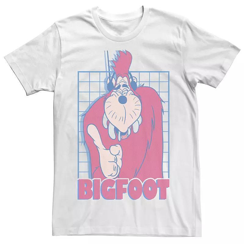 Big & Tall Disney A Goofy Movie Bigfoot Grid Tee, Men's, Size: 3XL, White Product Image