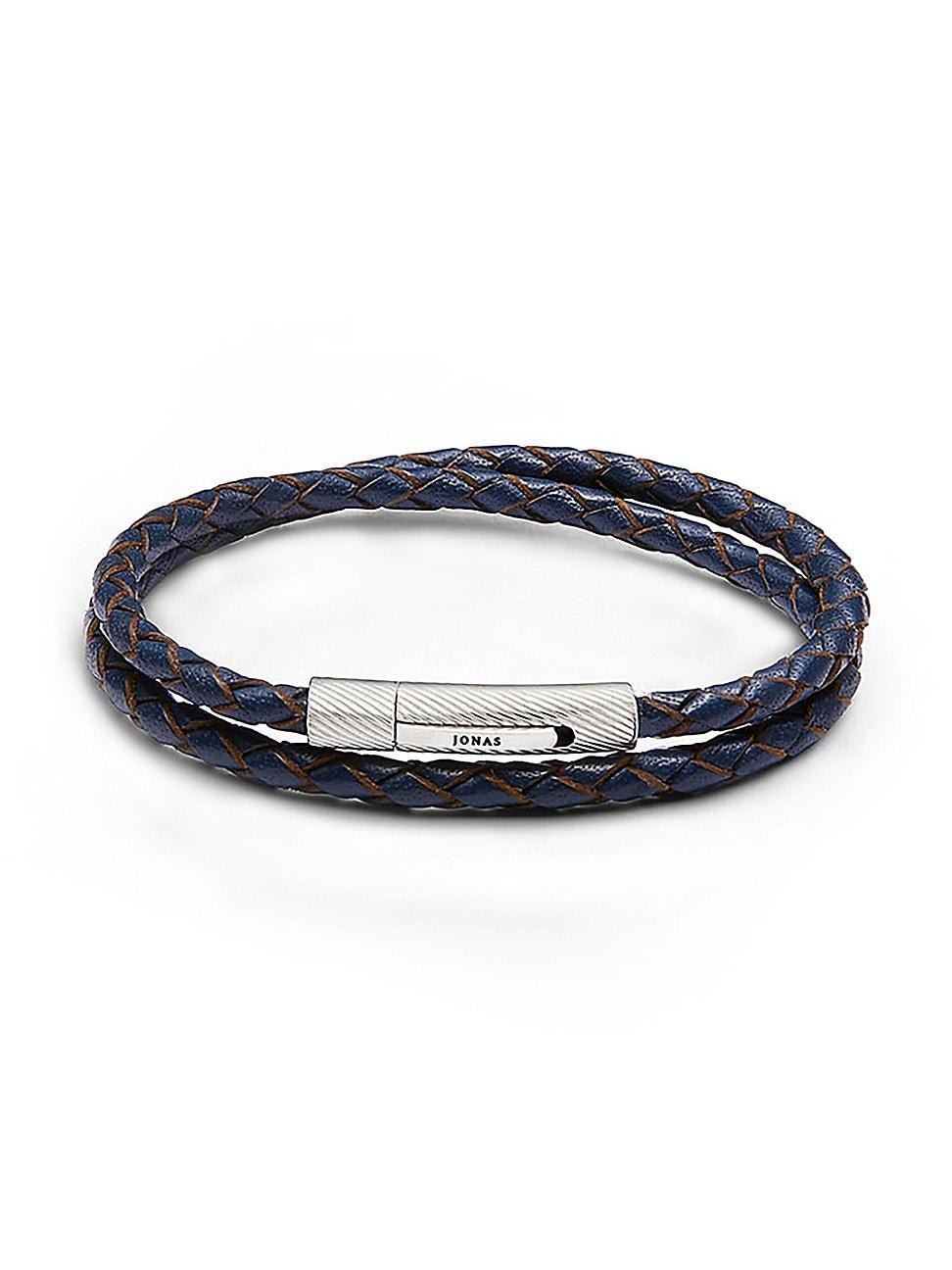 Mens Fillmore Leather Wrap Bracelet Product Image