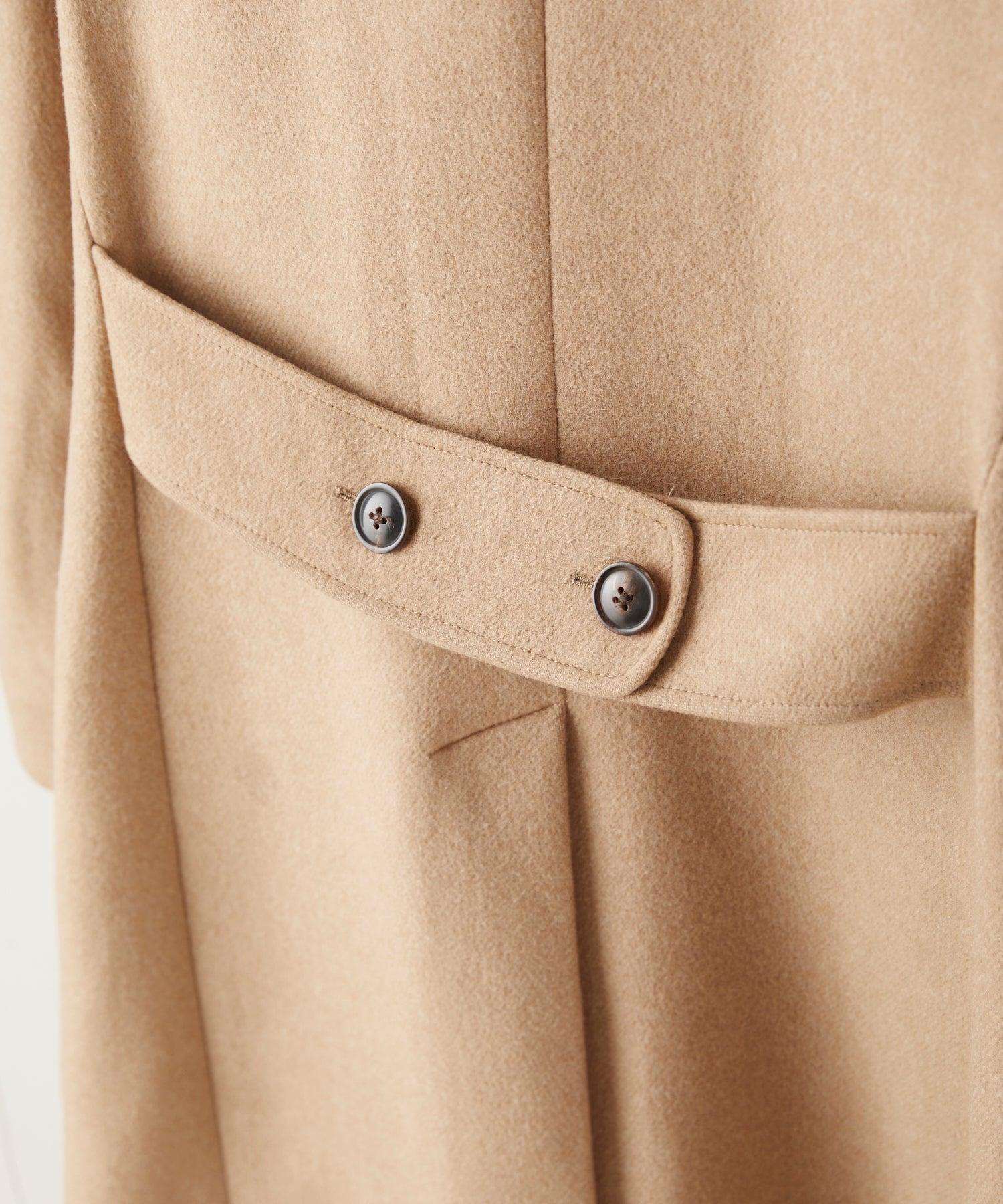 Italian Wool Double Breasted Officer Topcoat Product Image