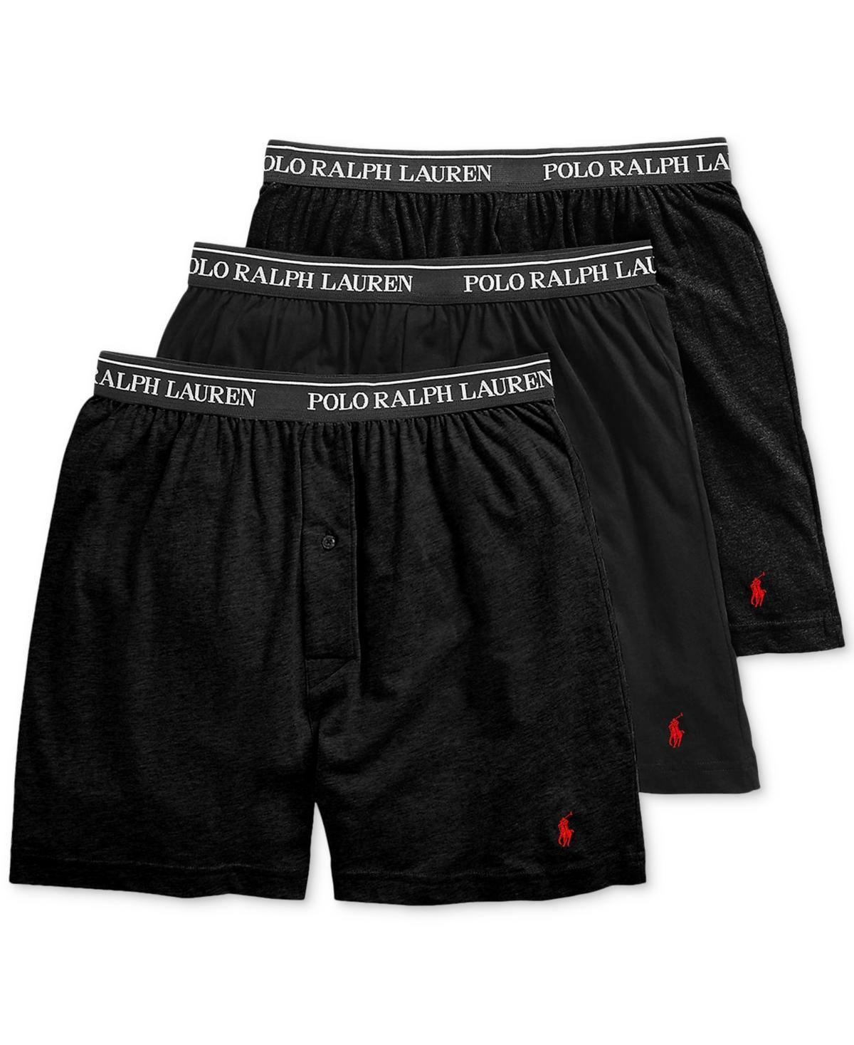 Polo Ralph Lauren Mens 3-Pack. Cotton Classic Knit Boxers Product Image