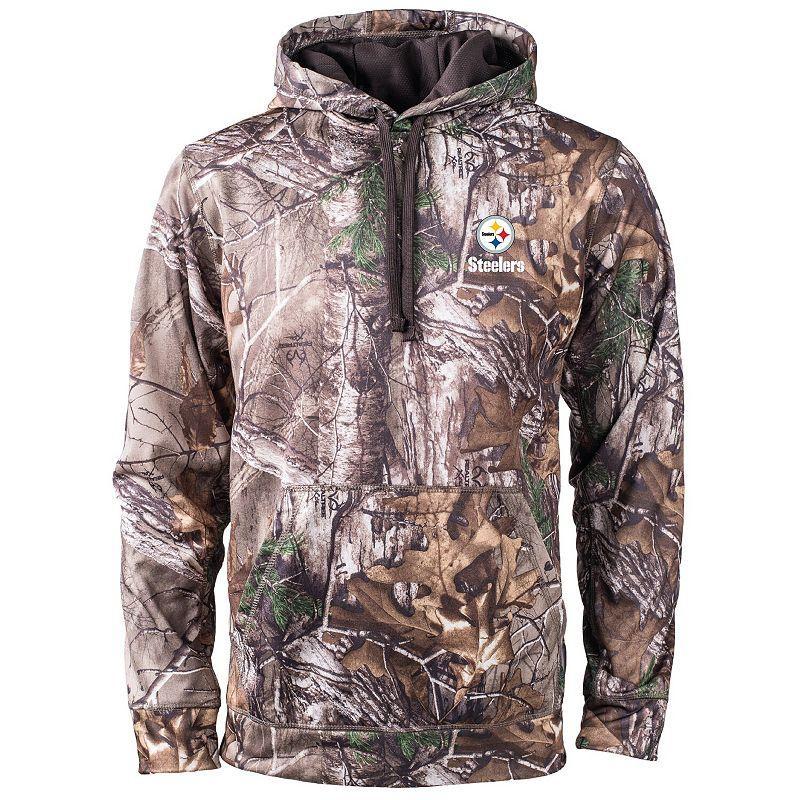 Mens Dunbrooke Realtree Camo Pittsburgh Steelers Circle Champion Tech Fleece Pullover Hoodie Product Image