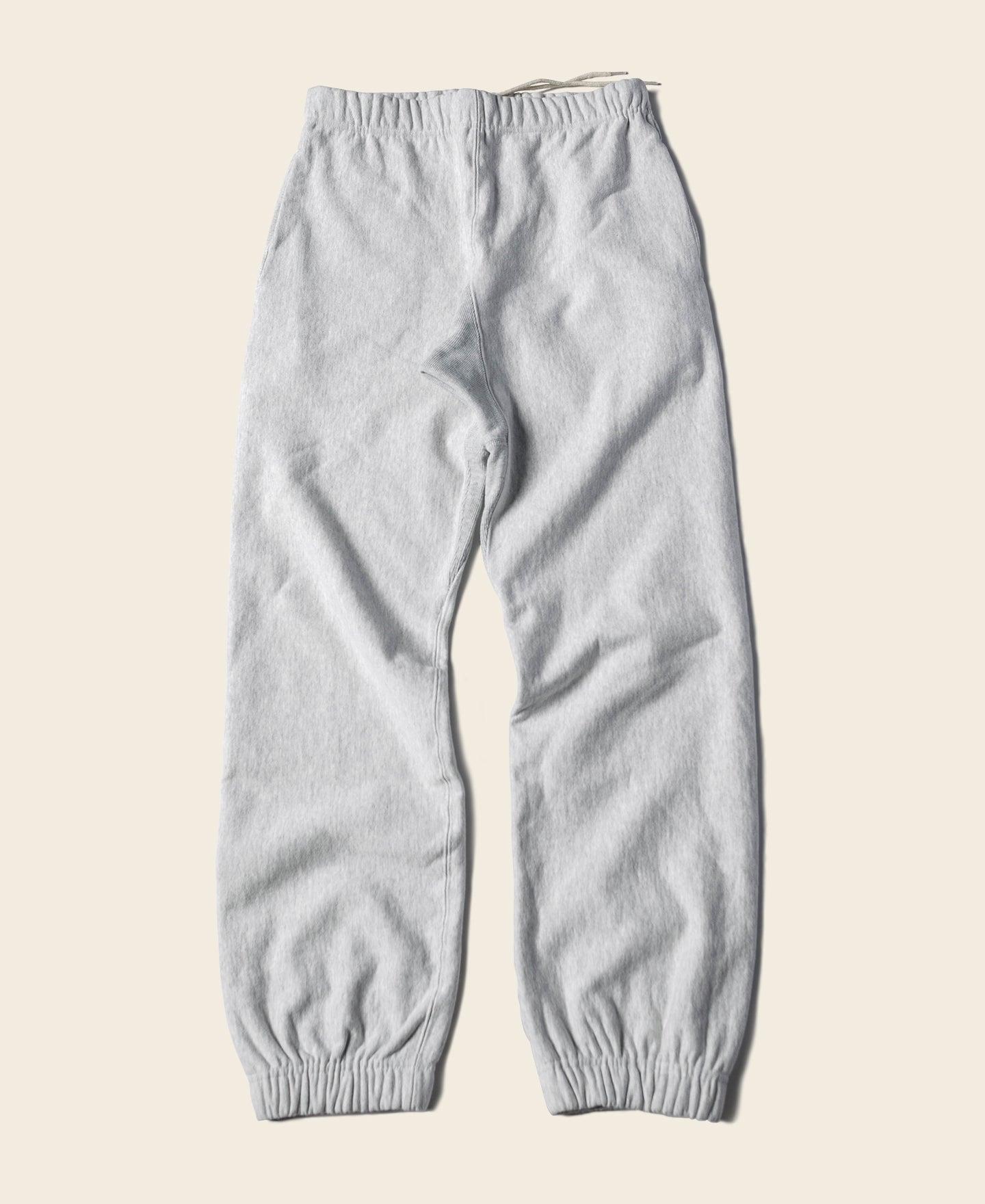 1950s 20.5 oz Terry Cloth Reverse Weave Sweatpants - Gray Product Image