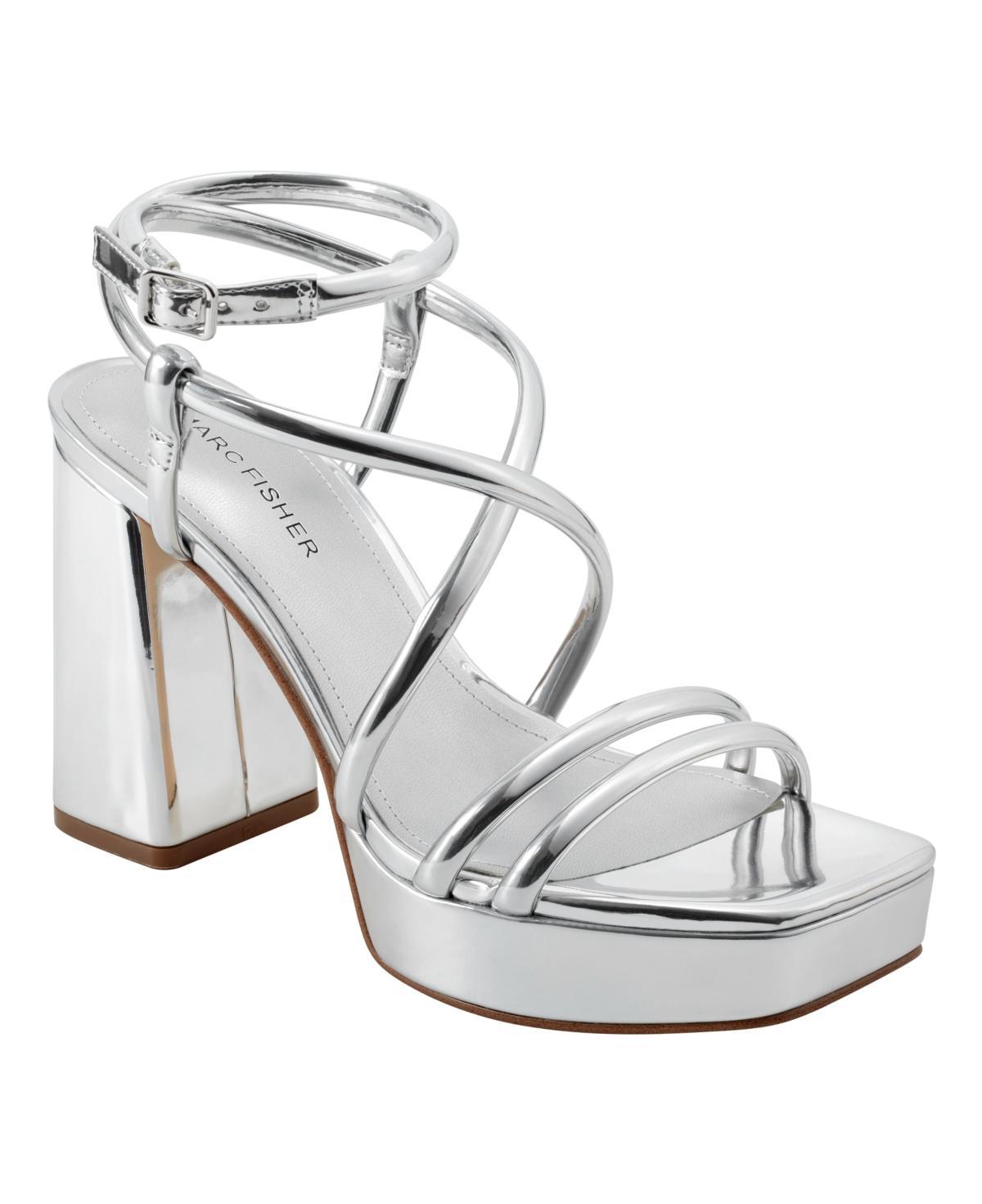 Marc Fisher Womens Gimie Block Heel Strappy Dress Sandals Product Image