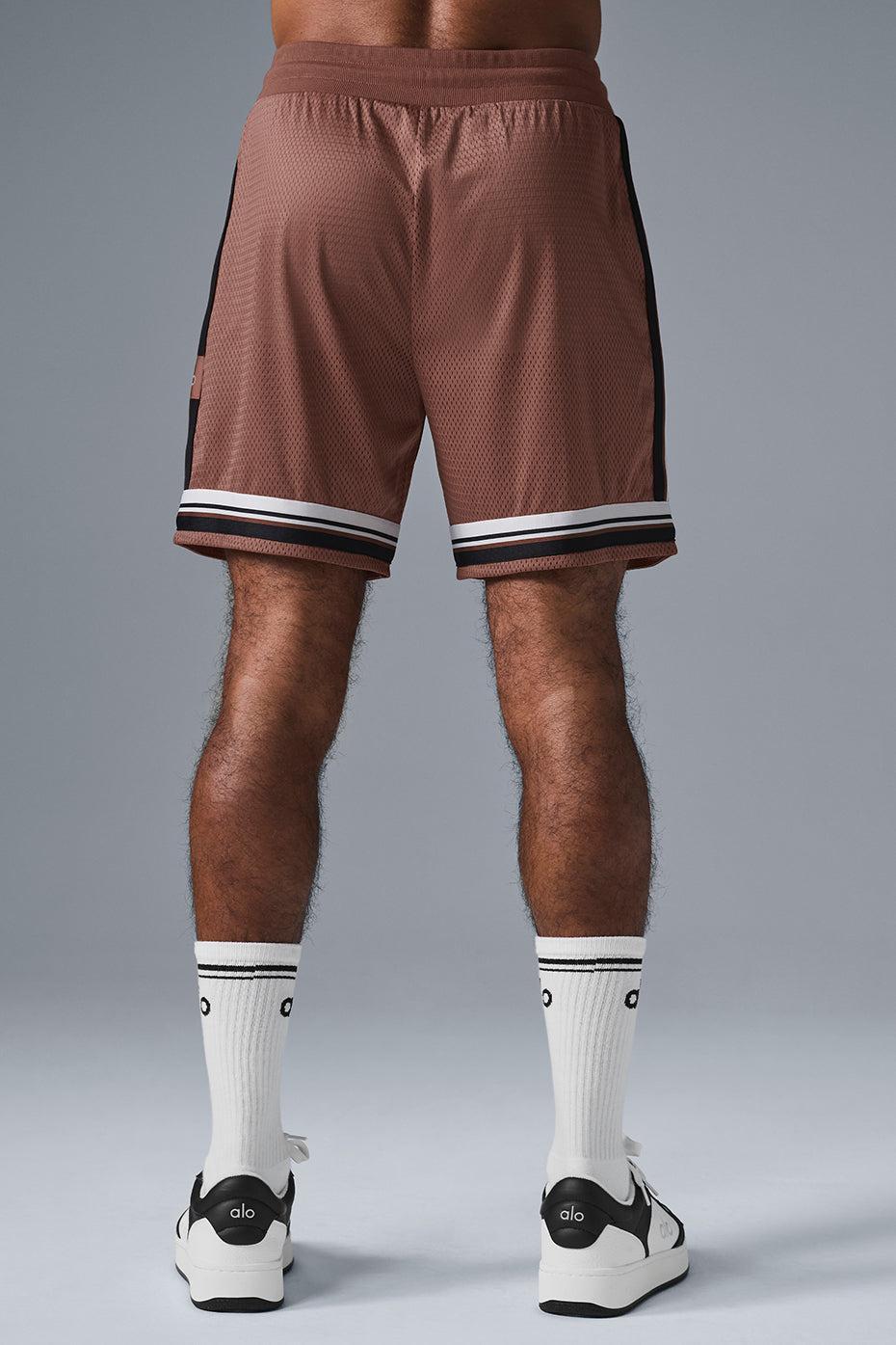 7" Key Mesh Basketball Short - Chestnut Product Image