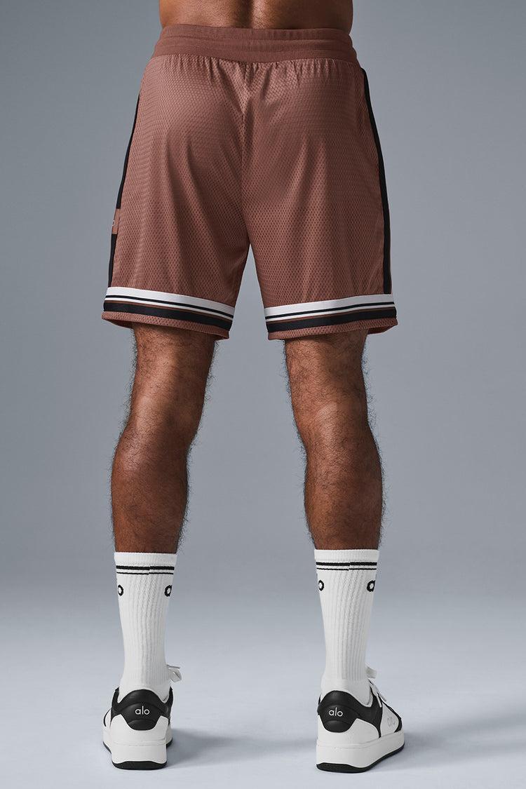 7" Key Mesh Basketball Short - Chestnut Product Image