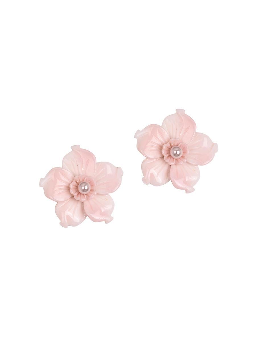 Womens Tansey Conch Flower Stud Earrings Product Image