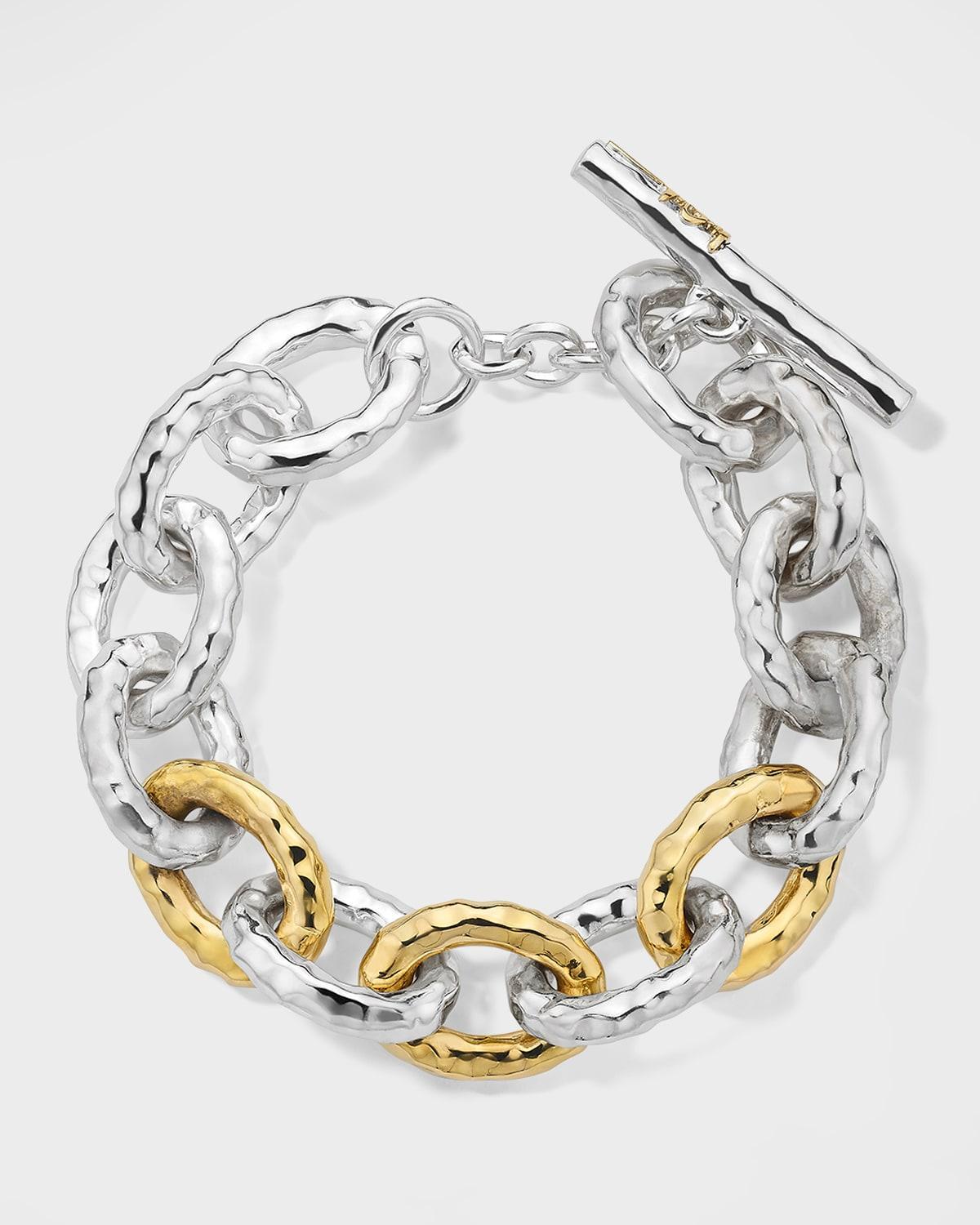 Womens Classico Two-Tone 18K-Yellow-Gold & Sterling Silver Toggle Bracelet Product Image