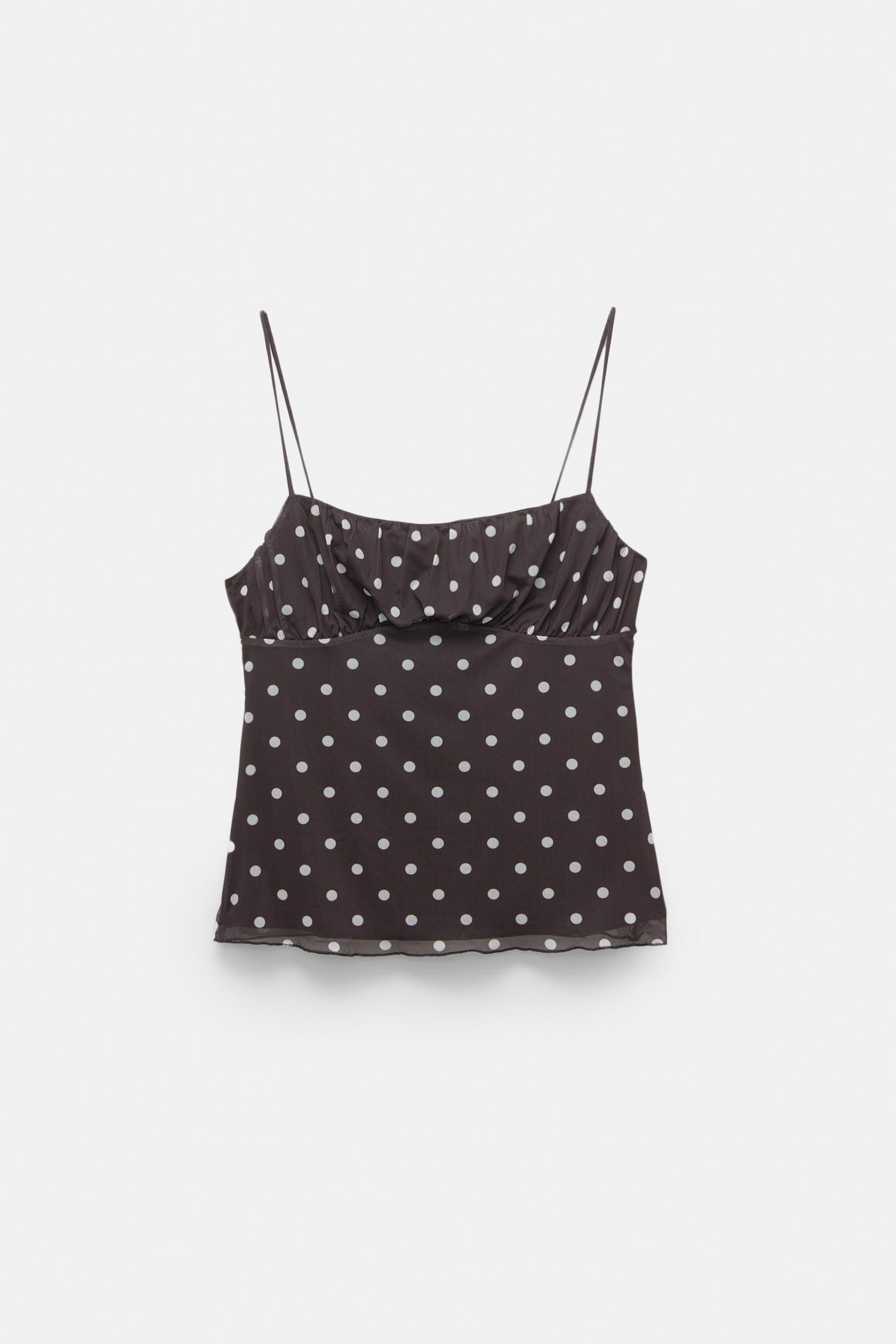 Strappy polka dot top Product Image