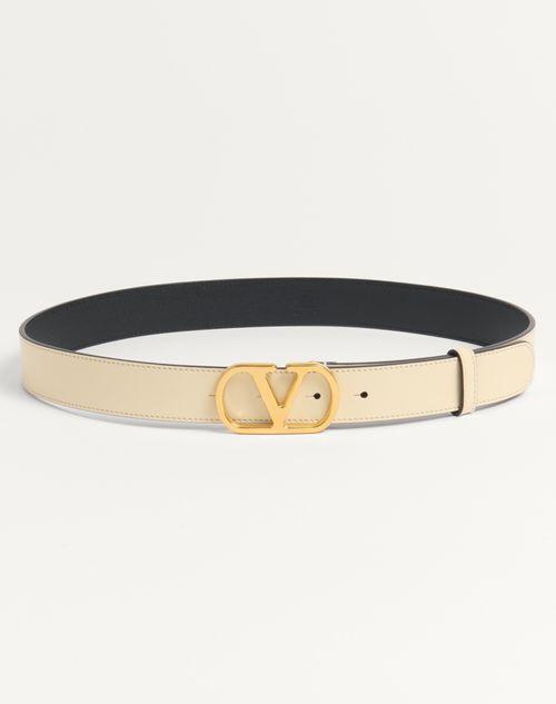 VLOGO SIGNATURE BELT IN SHINY CALFSKIN 30 MM Product Image