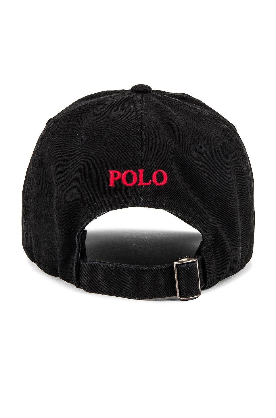 Chino Cap in Black & Red Polo Ralph Lauren Product Image