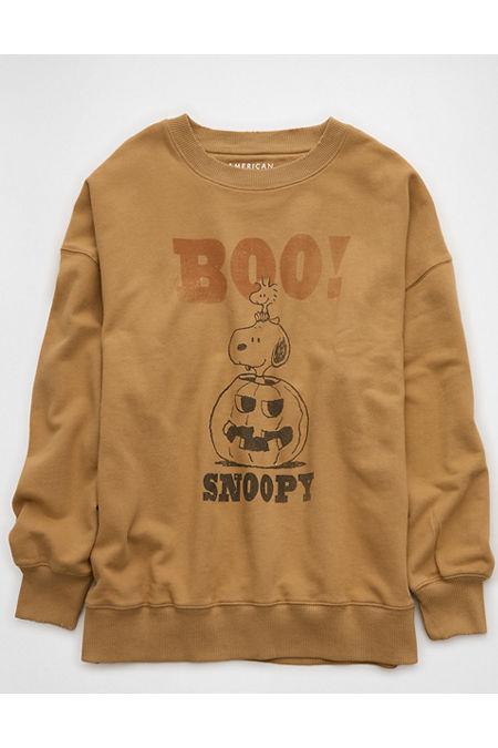 AE Oversized Skeleton Halloween Graphic Sweatshirt Women's Product Image