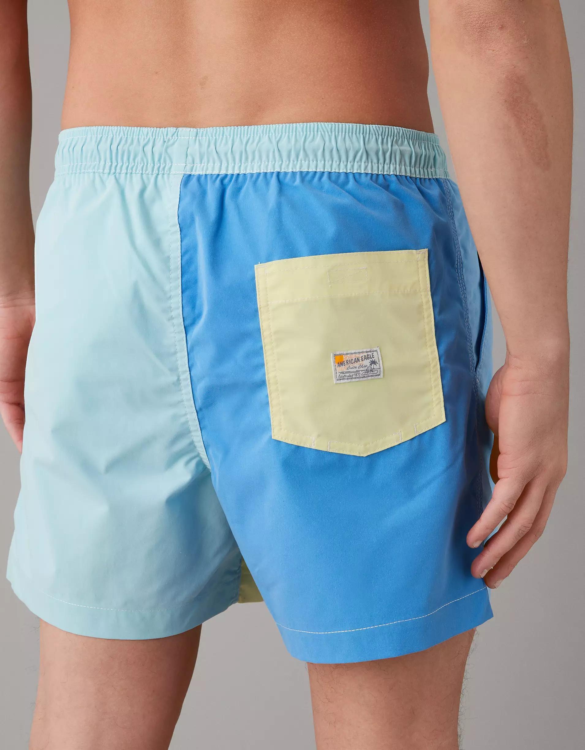 AE 5" Colorblock Flex Swim Trunk Product Image