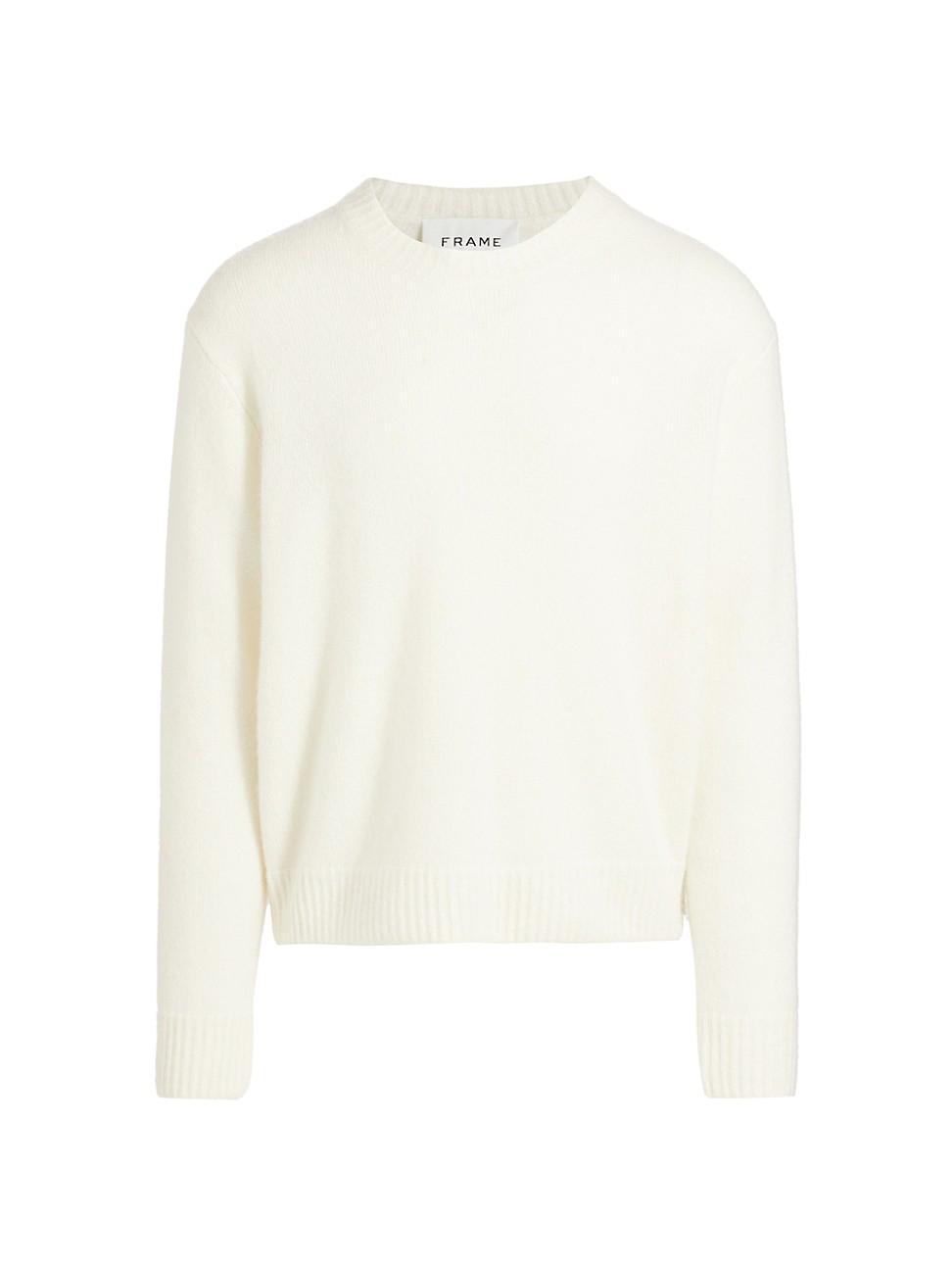 Mens Cashmere-Blend Crewneck Sweater Product Image