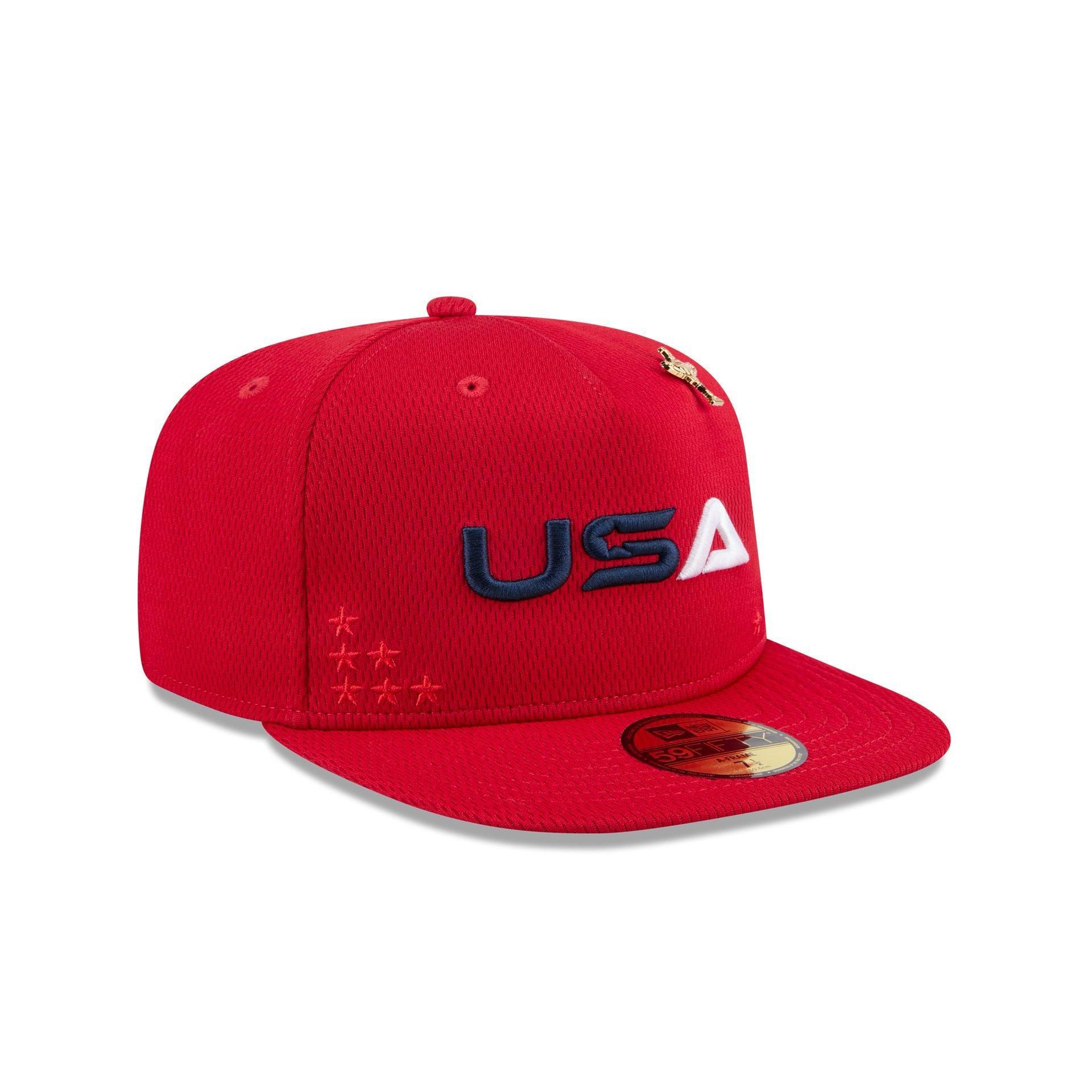 2025 Ryder Cup Team USA Red 59FIFTY A-Frame Fitted Hat Male Product Image