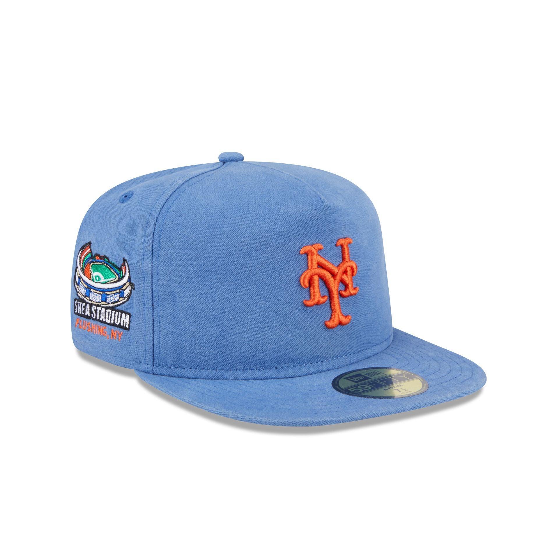New York Mets Championship Side Flag 59FIFTY A-Frame Fitted Hat Male Product Image