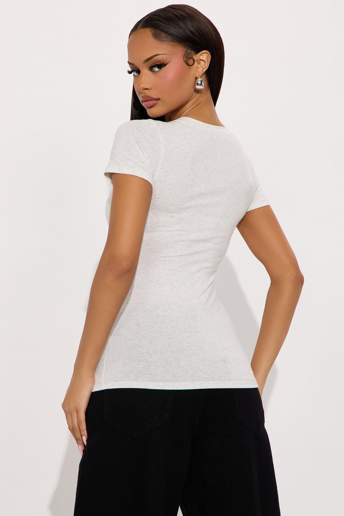 My Everyday Crew Neck Tee - Oatmeal Product Image