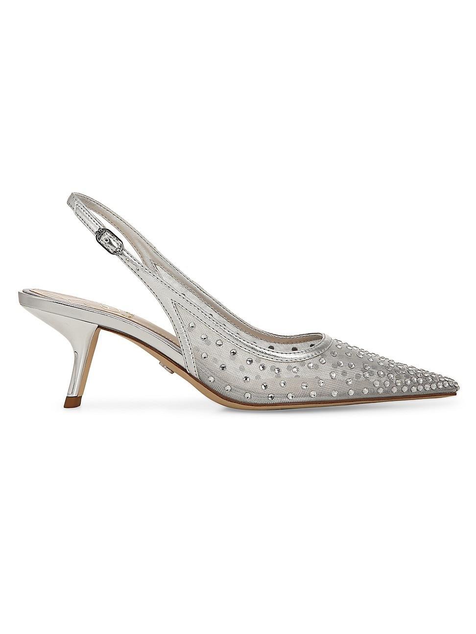 Womens Bianka 60MM Mesh Diamante Pumps Product Image