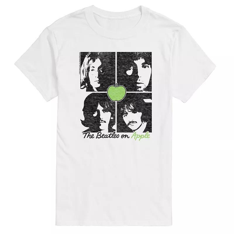 Men's The Beatles On Apple Graphic Tee, Size: XL, White Product Image