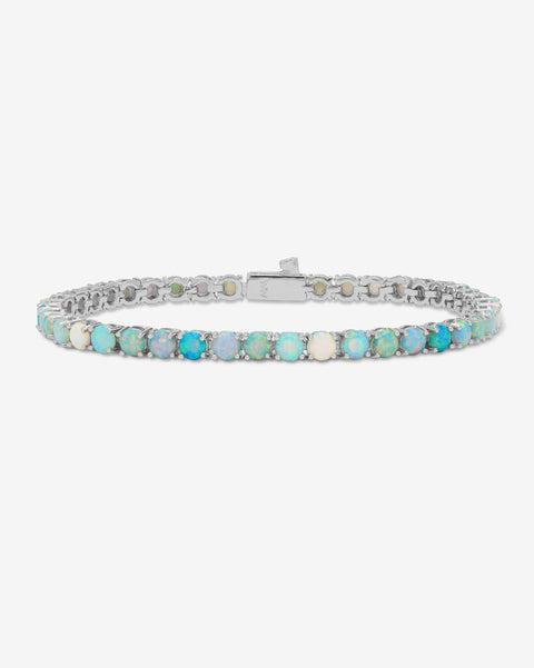 Grand Heiress Ombré Tennis Bracelet - Silver|Blue Opal Ombré Product Image