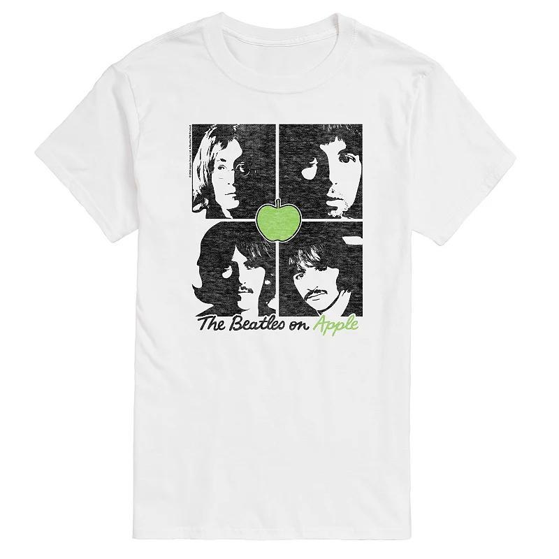 Men's The Beatles On Apple Graphic Tee, Size: XL, White Product Image