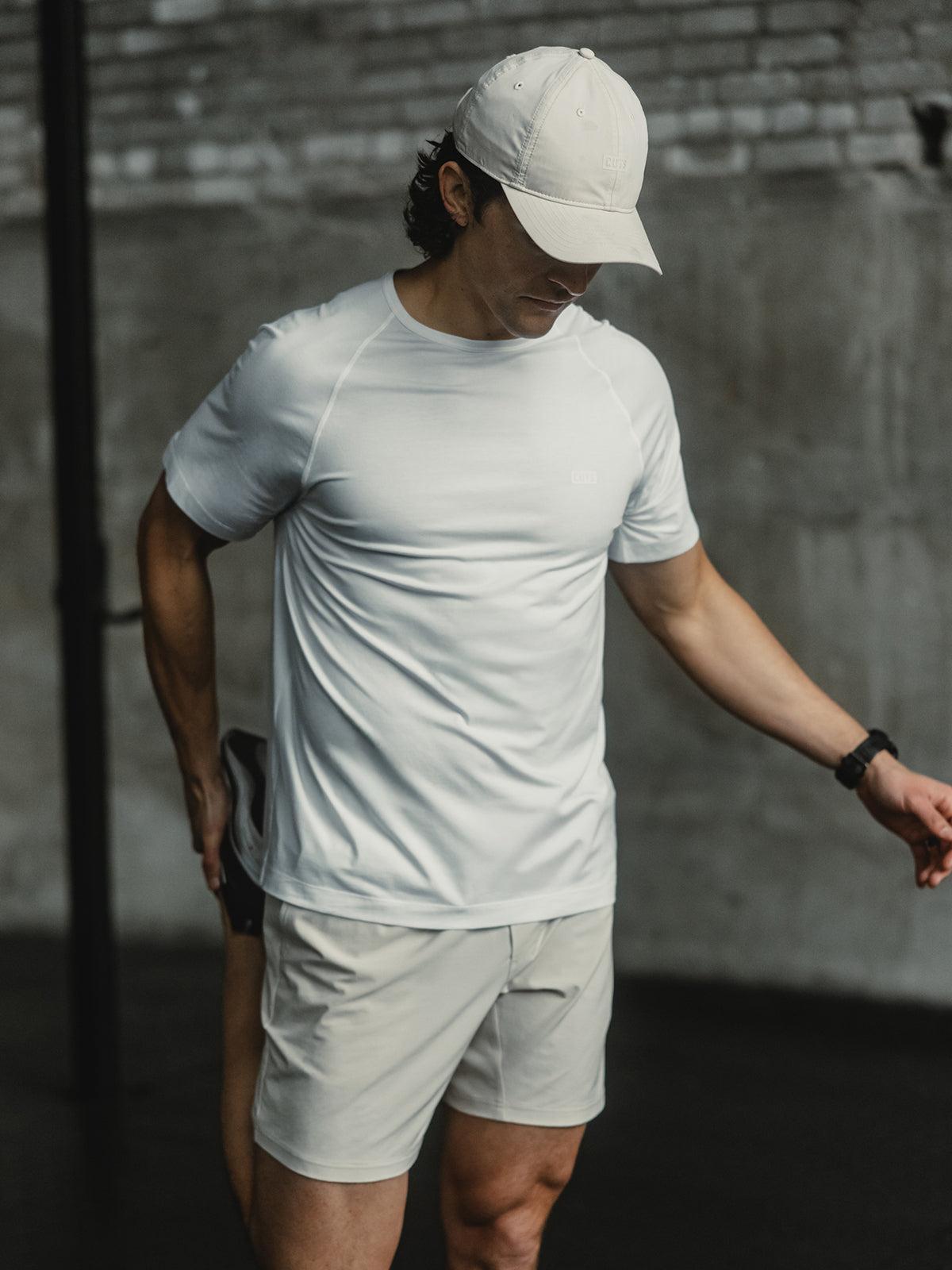 FTS Performance Raglan Tee | White Classic-Fit Product Image