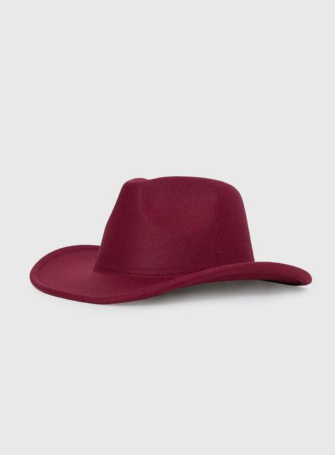 You Know Me Cowboy Hat Red Product Image