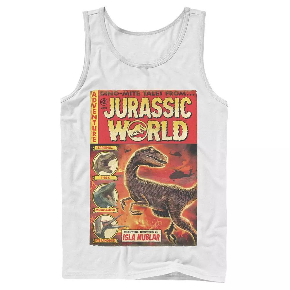 Men's Jurassic World Two Dino-Mite Tales Vintage Tank Top,  Product Image