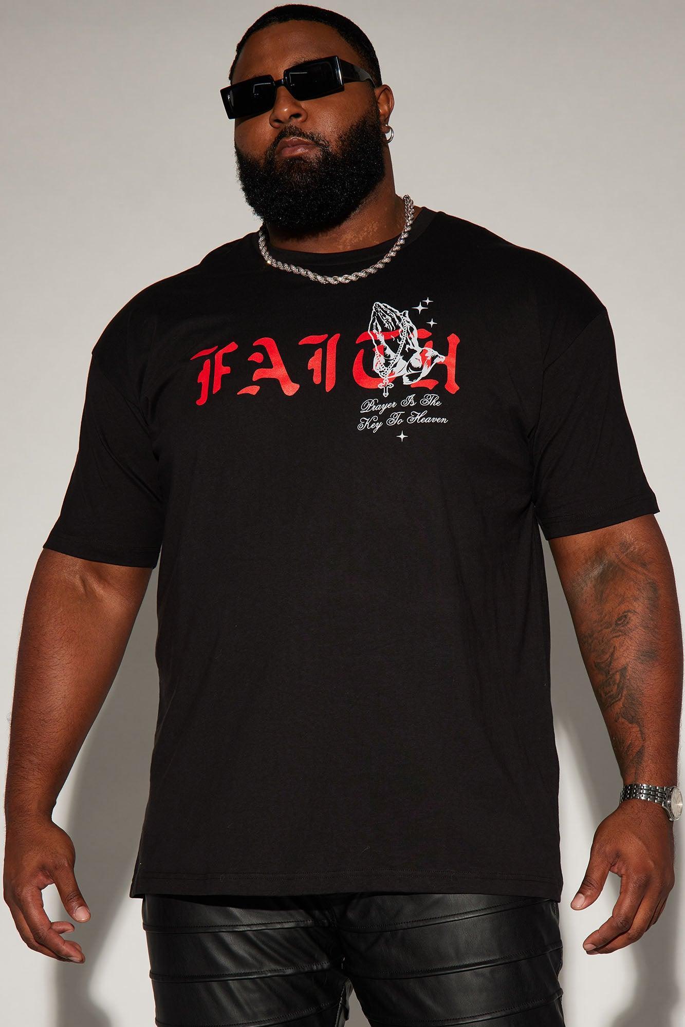 Blessed With Faith Short Sleeve Tee - Black Product Image