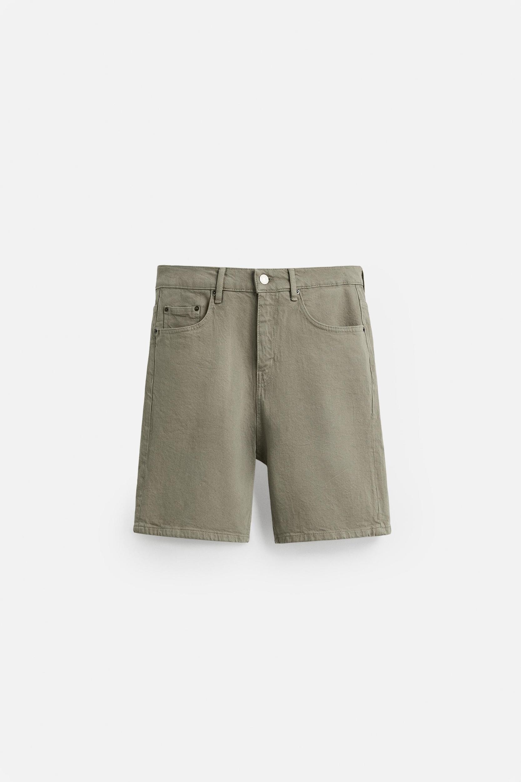 REGULAR FIT DENIM SHORTS Product Image