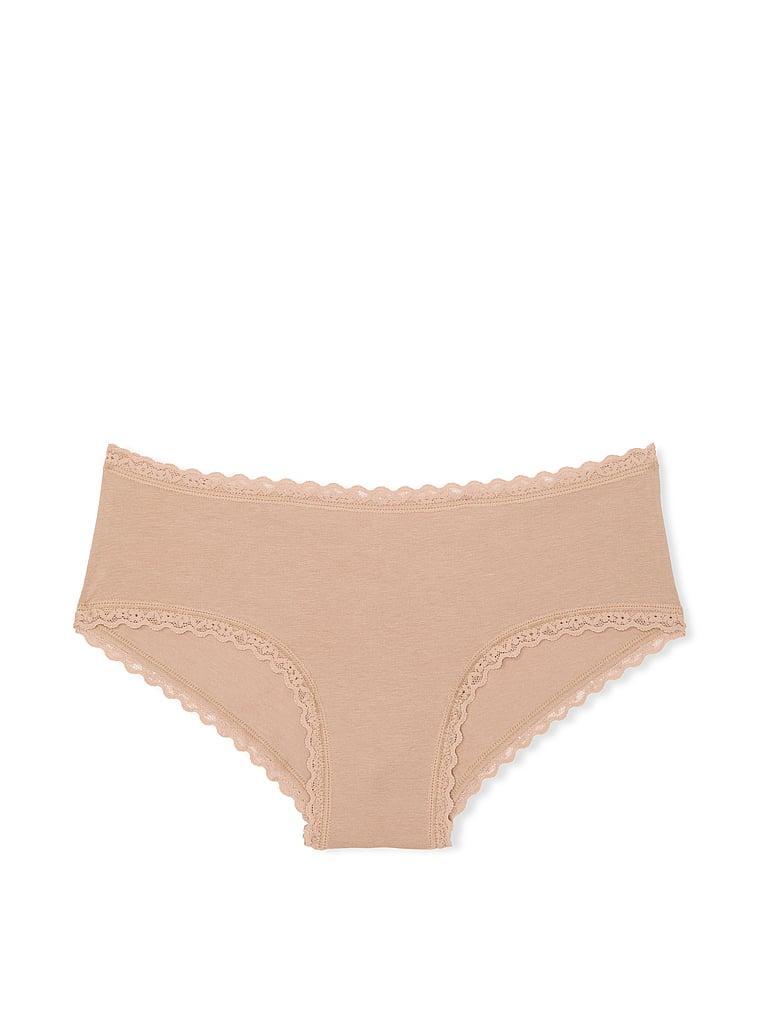 Cotton Lace-Waist Cheeky Panty Product Image