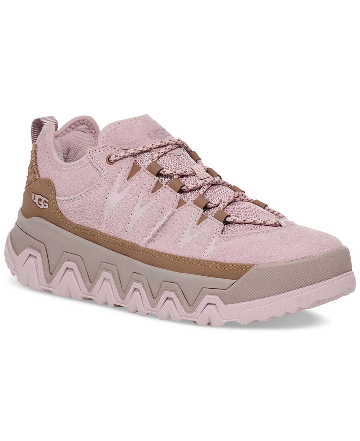 UGG Womens CapTrail Low Suede/Textile/Recycled Materials Sneakers Product Image