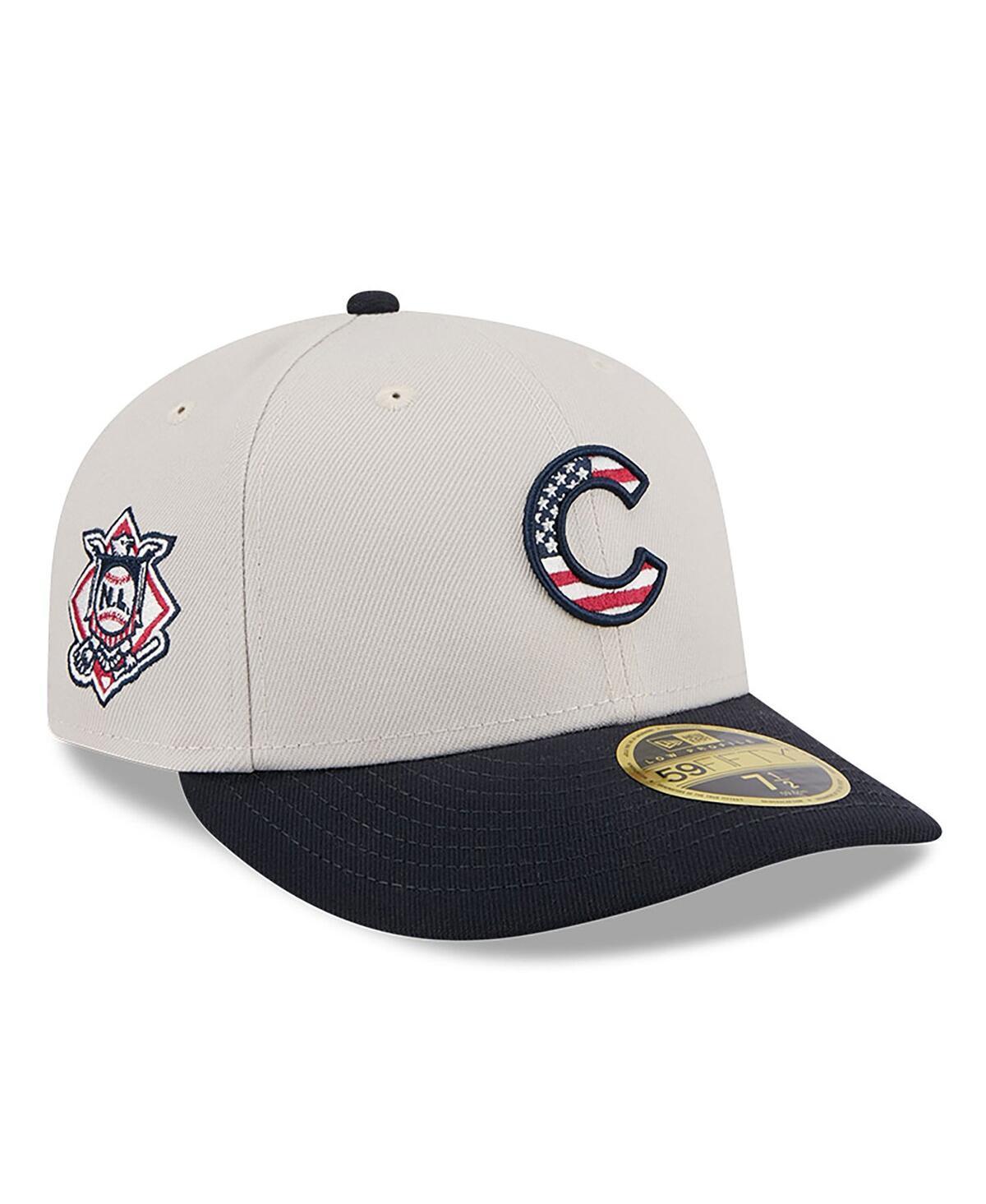 Mens New Era Khaki/Black Chicago Cubs 2024 Fourth of July Low Profile 59FIFTY Fitted Hat Product Image