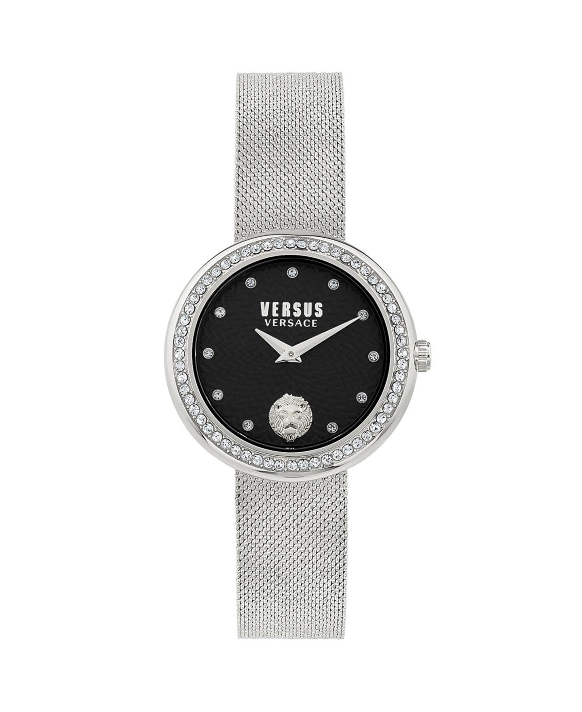 Versus Versace Womens Lea Two Hand Silver-Tone Stainless Steel Watch 35mm Product Image