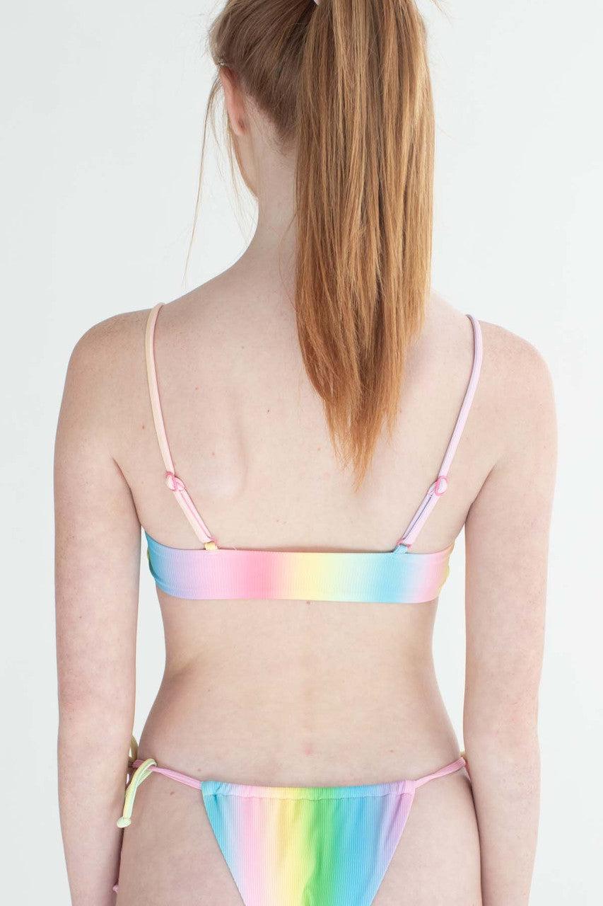 Soft Rainbow Bikini Top Product Image