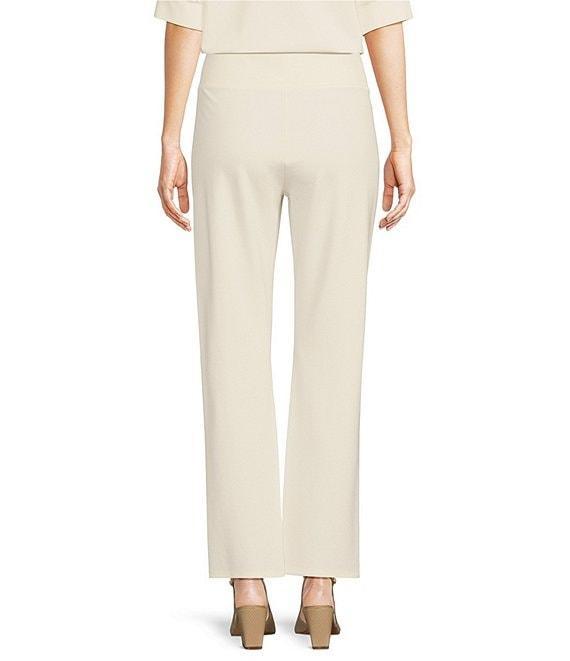 Jude Connally Martina Ponte Knit Wide Leg Split Front Hem Pull-On Pants Product Image