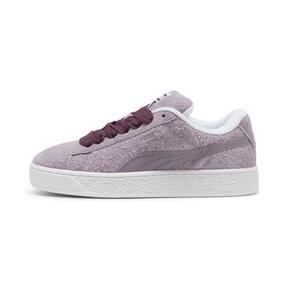 PUMA Suede XL Hairy Sneakers Women in Pale Plum/White Product Image