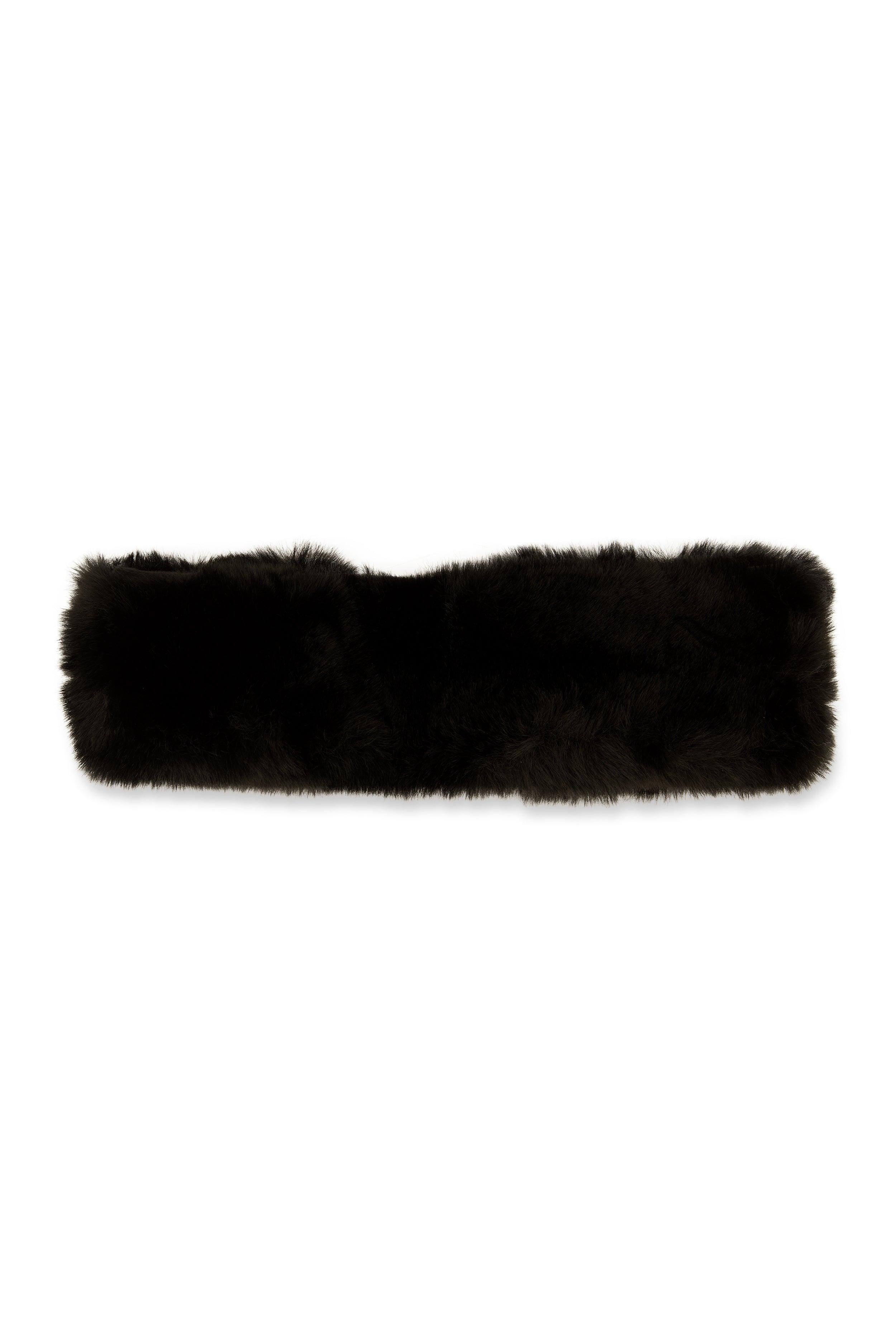 Faux Fur Elastic Back Head Wrap Female Product Image