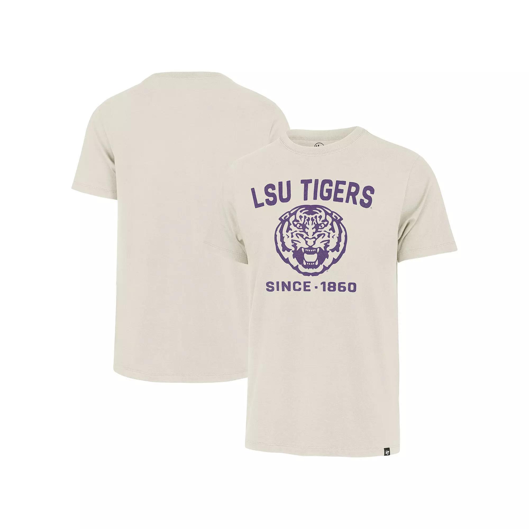 Men's '47 Cream LSU Tigers Duster Franklin T-Shirt, Size: XL, Beige Product Image