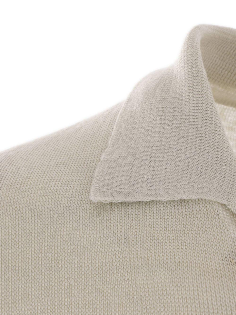 linen polo shirt Product Image