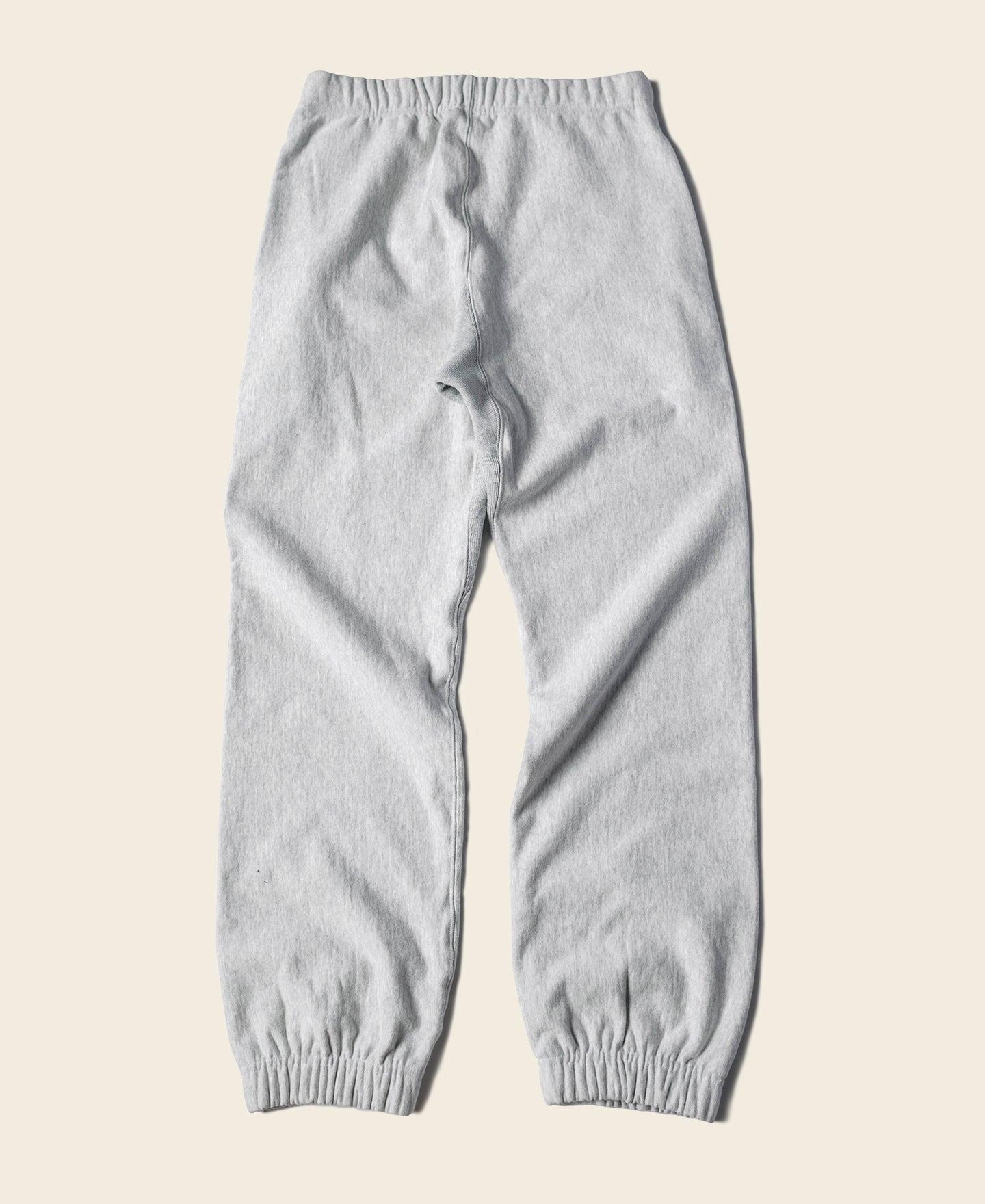 1950s 20.5 oz Terry Cloth Reverse Weave Sweatpants - Gray Product Image