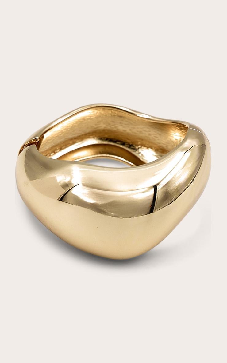 Gold Abstract Bangle Product Image