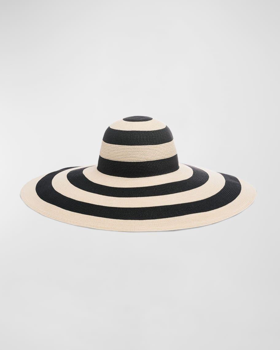 Sunny Striped Wide-Brim Hat Product Image