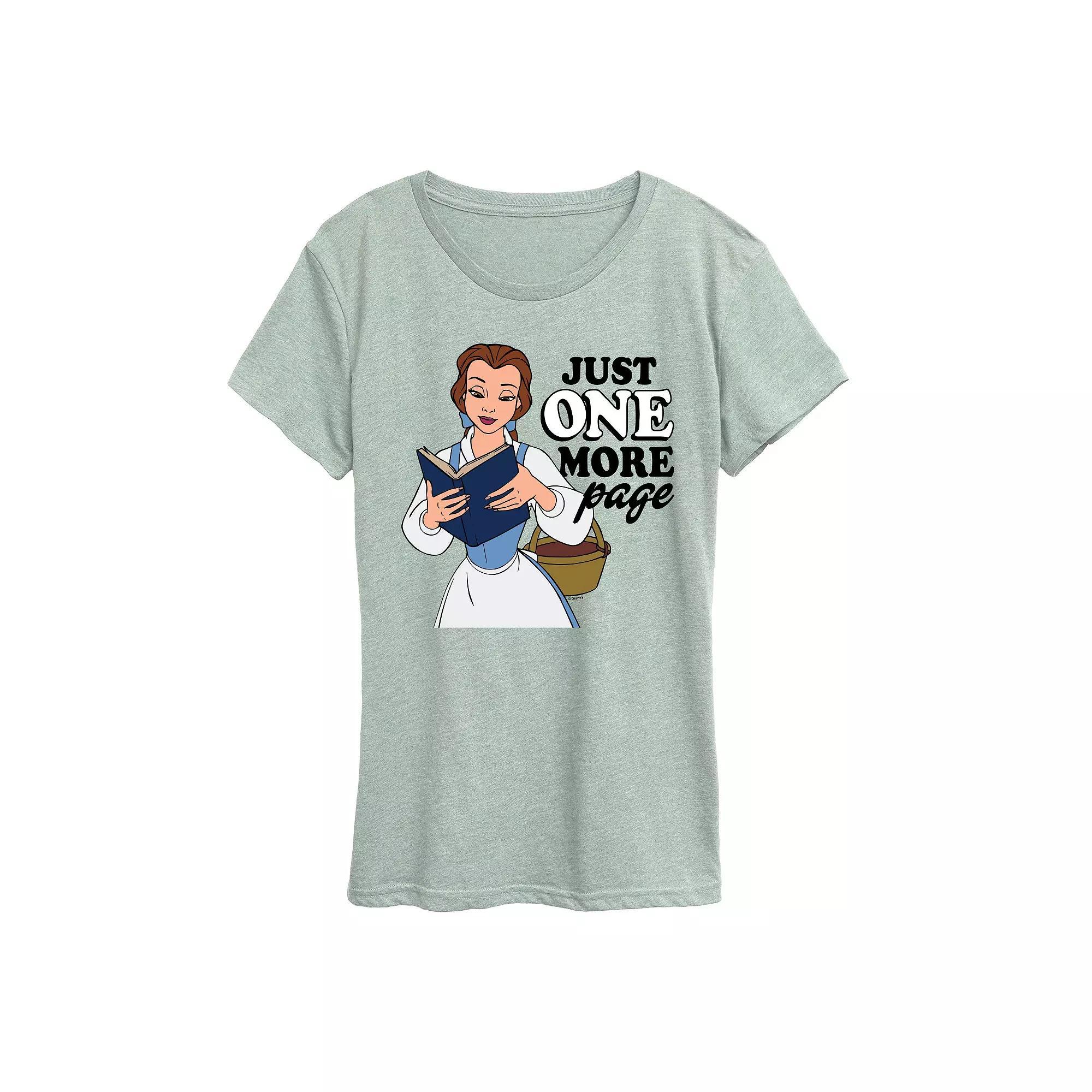 Disney Princess Belle Women's One More Page Graphic Tee, Girl's,  Product Image