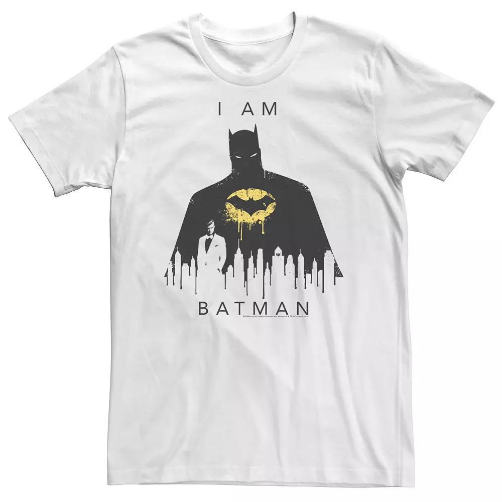 Big & Tall DC Comics "I Am Batman" Skyline Poster Tee, Men's,  Product Image