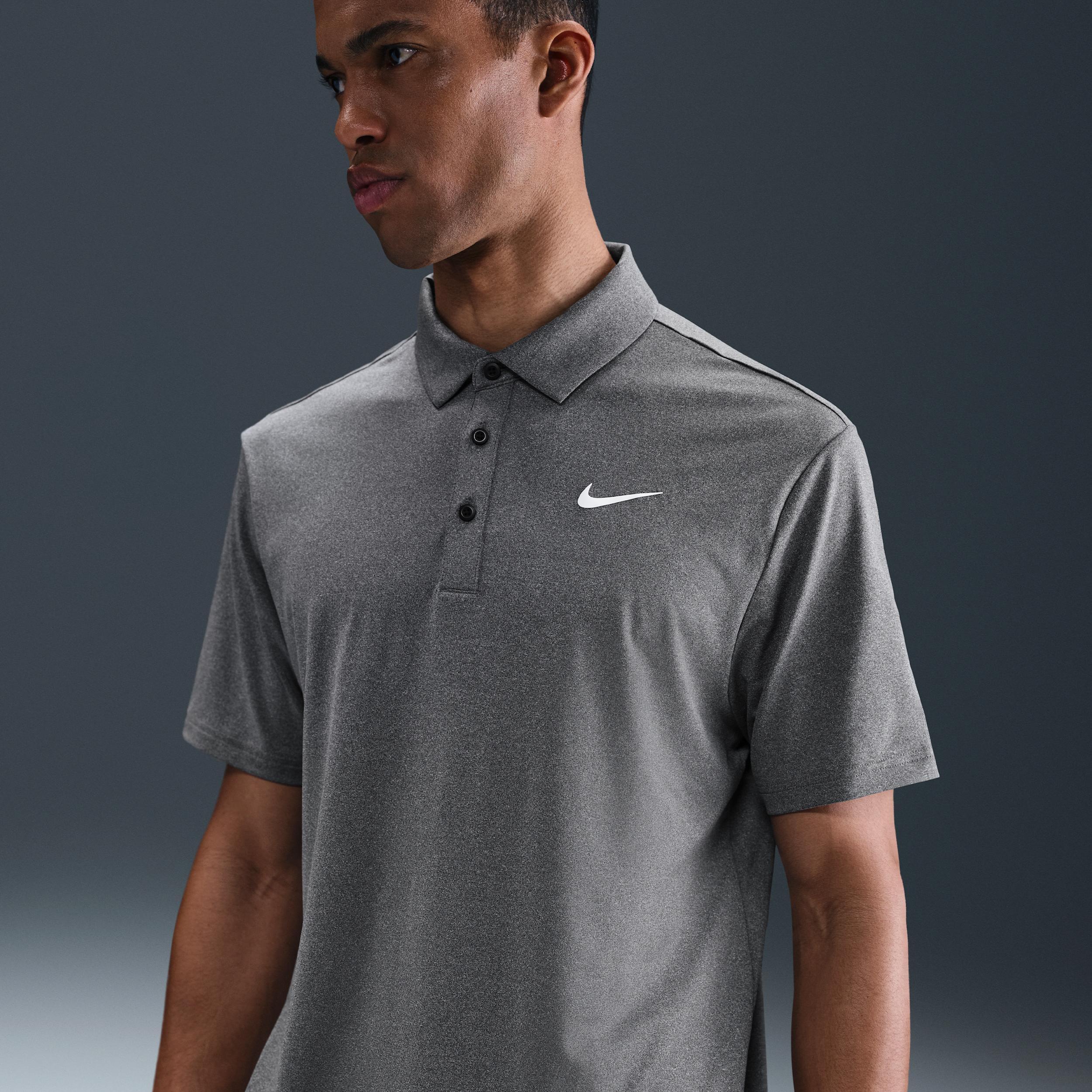Nike Mens Tour Dri-FIT Heathered Golf Polo | FZ7473-010 Product Image