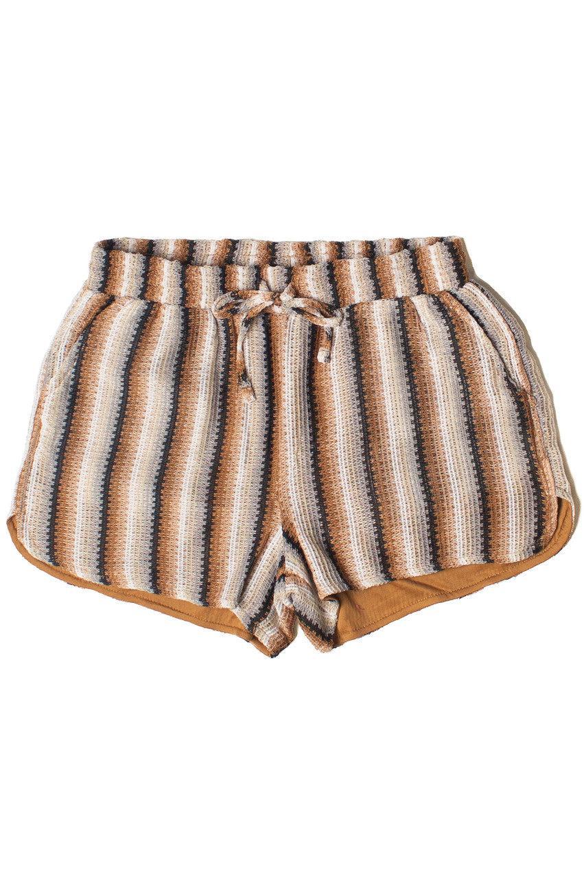 Crochet Stripe Shorts Product Image