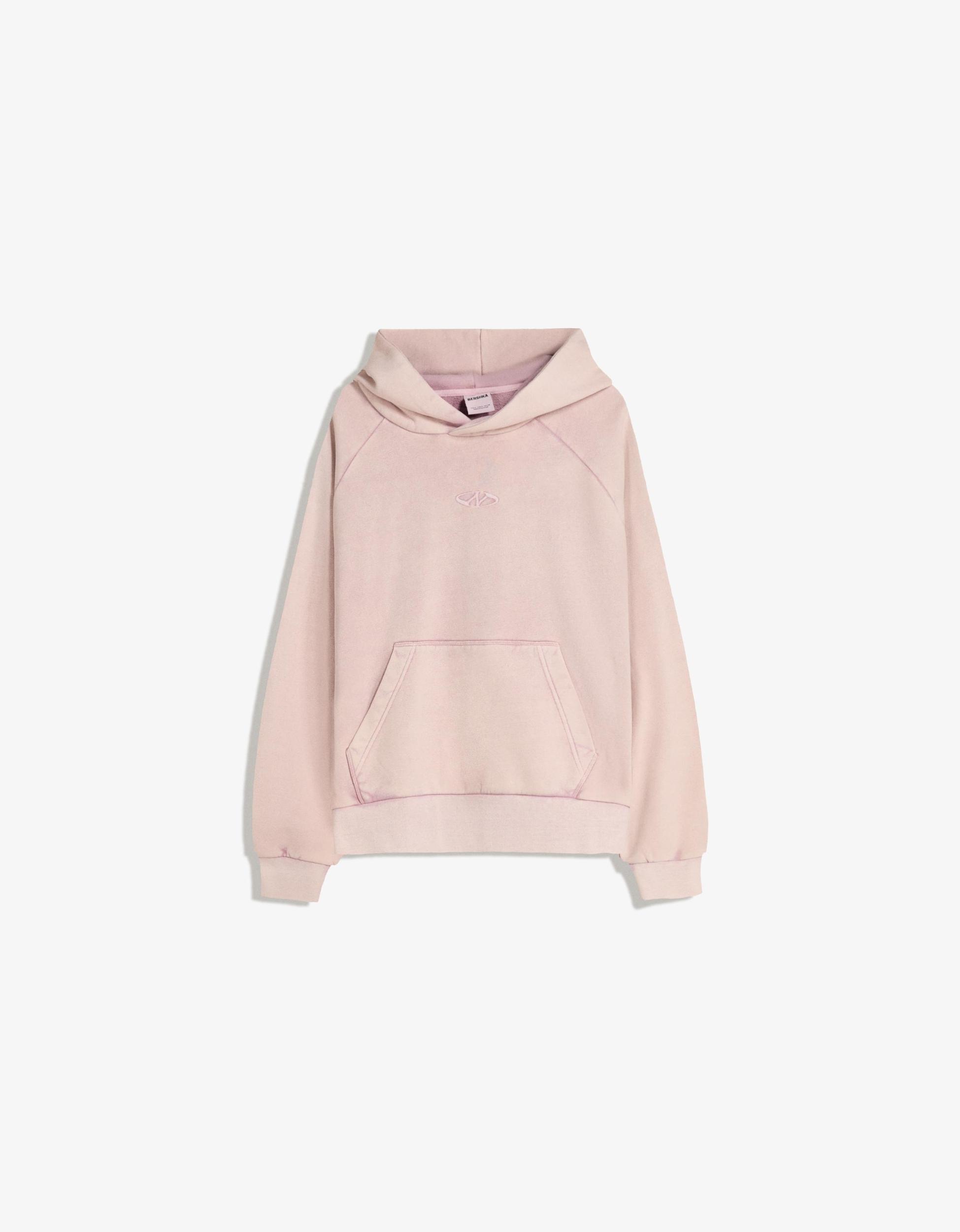 Boxy fit hooded sweatshirt Product Image