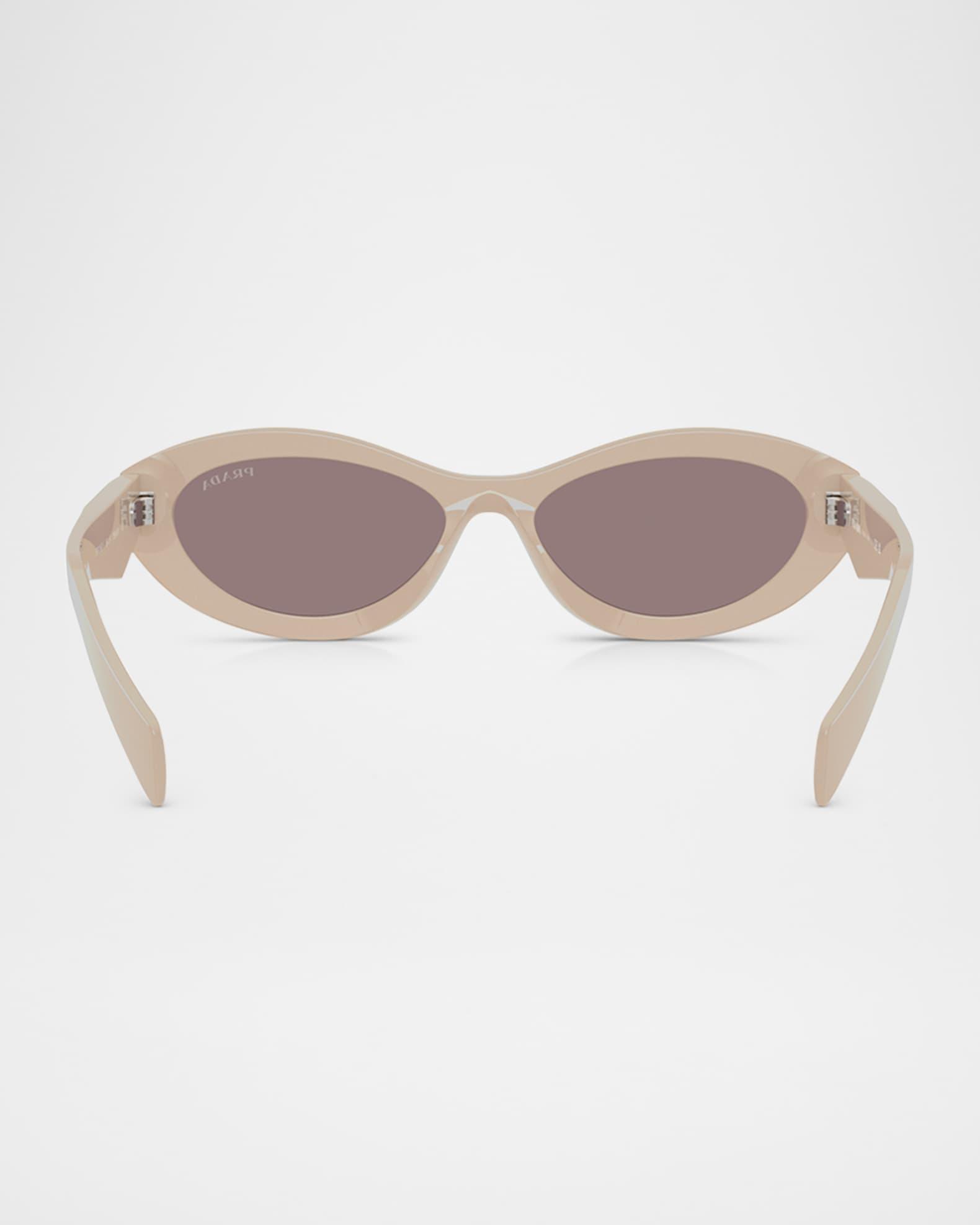 PR 26ZSF Acetate Oval Sunglasses Product Image