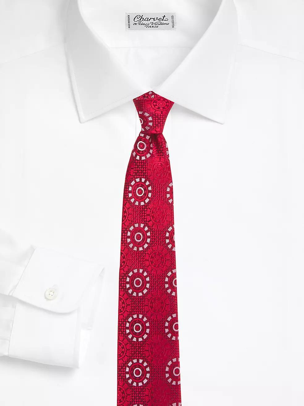 Medallion Woven Silk Tie Product Image